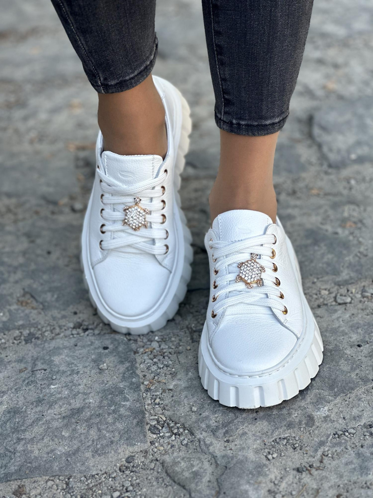 Eleganckie sneakersy OLEKSY z naturalnej skóry Polskiej produkcji