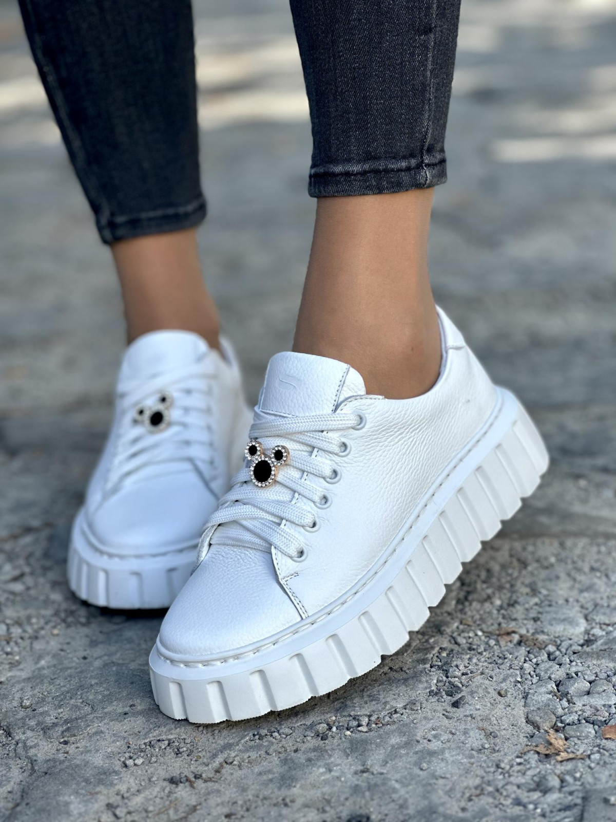 Trampki damskie skórzane OLEKSY polskiej produkcji