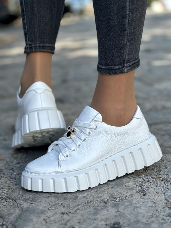 Trampki damskie skórzane OLEKSY polskiej produkcji