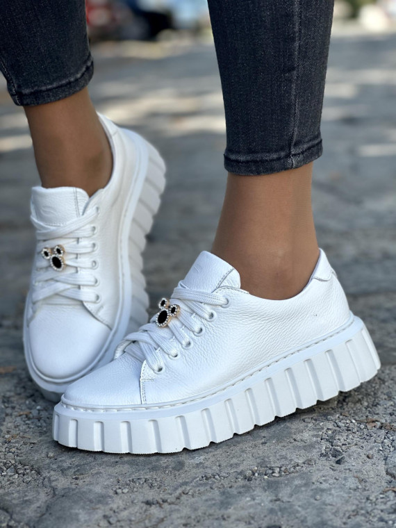 Trampki damskie skórzane OLEKSY polskiej produkcji