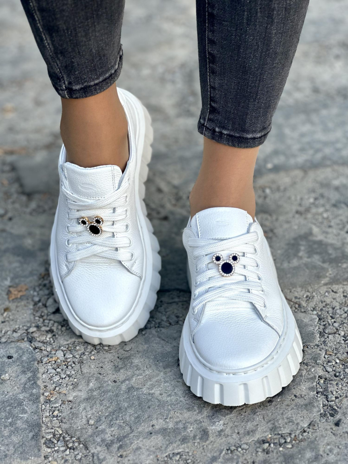 Trampki damskie skórzane OLEKSY polskiej produkcji