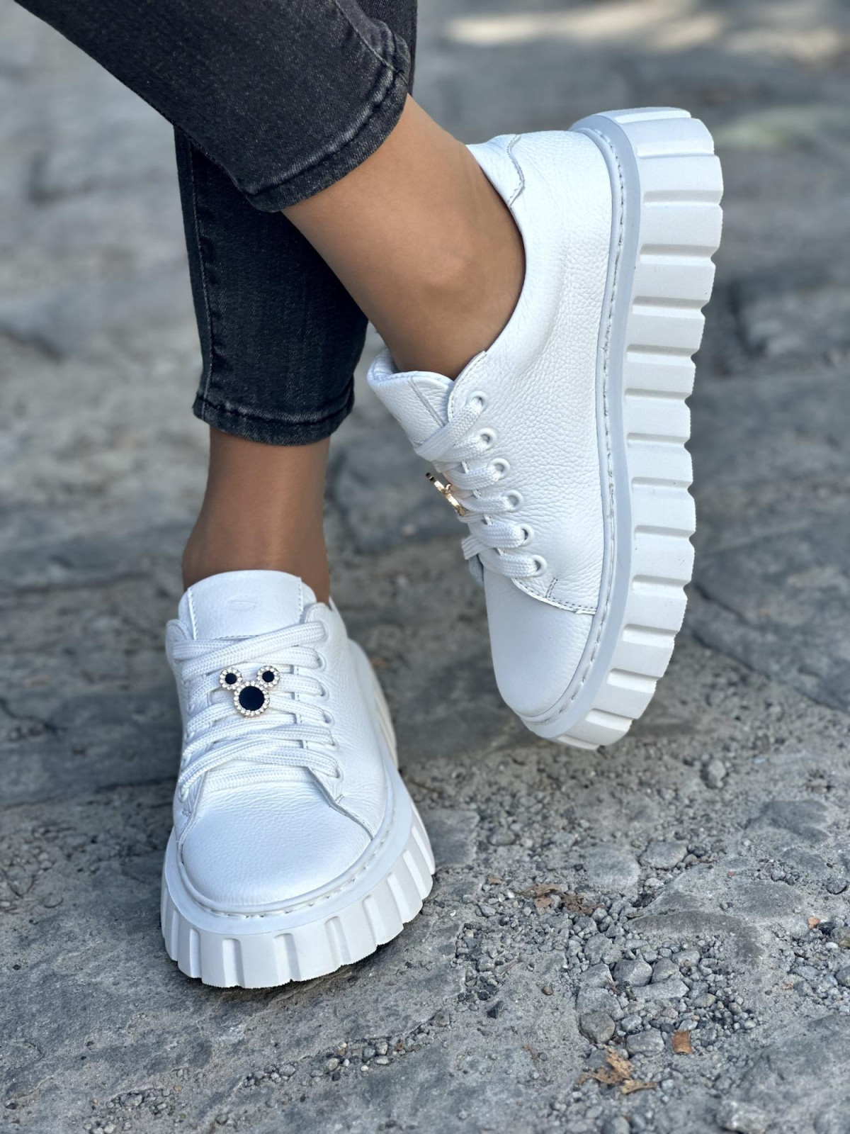 Trampki damskie skórzane OLEKSY polskiej produkcji