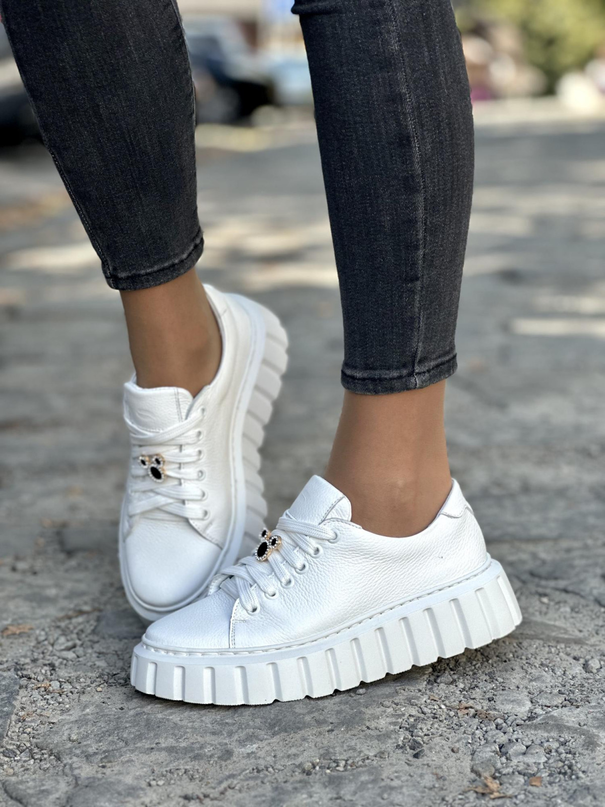 Trampki damskie skórzane OLEKSY polskiej produkcji