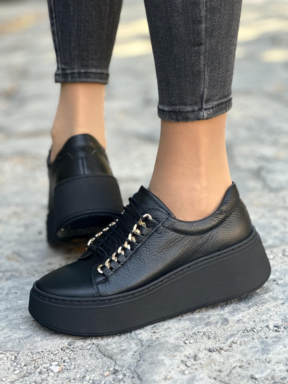 Sneakersy OLEKSY ze skóry Polskiej produkcji