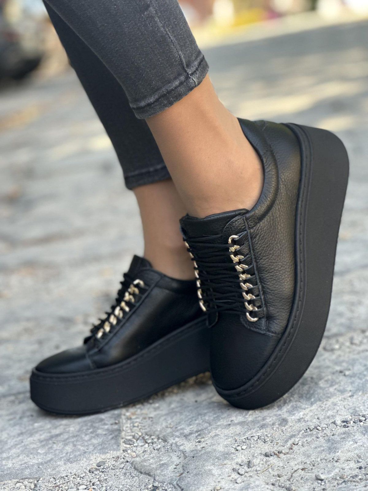 Sneakersy OLEKSY ze skóry Polskiej produkcji