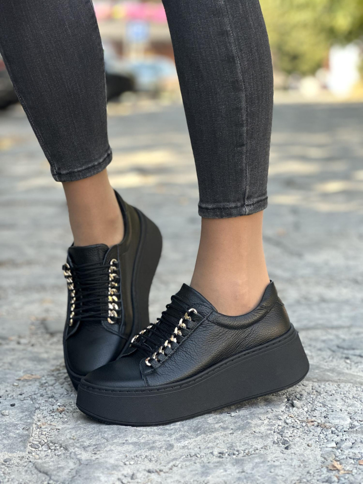 Sneakersy OLEKSY ze skóry Polskiej produkcji