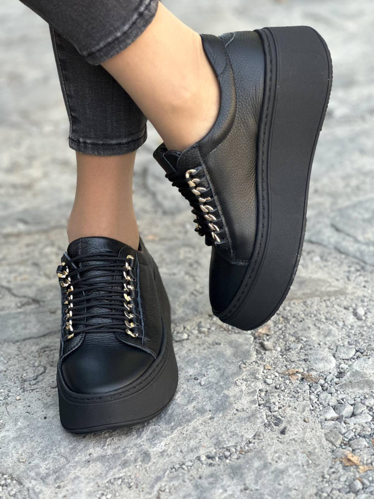 Sneakersy OLEKSY ze skóry Polskiej produkcji