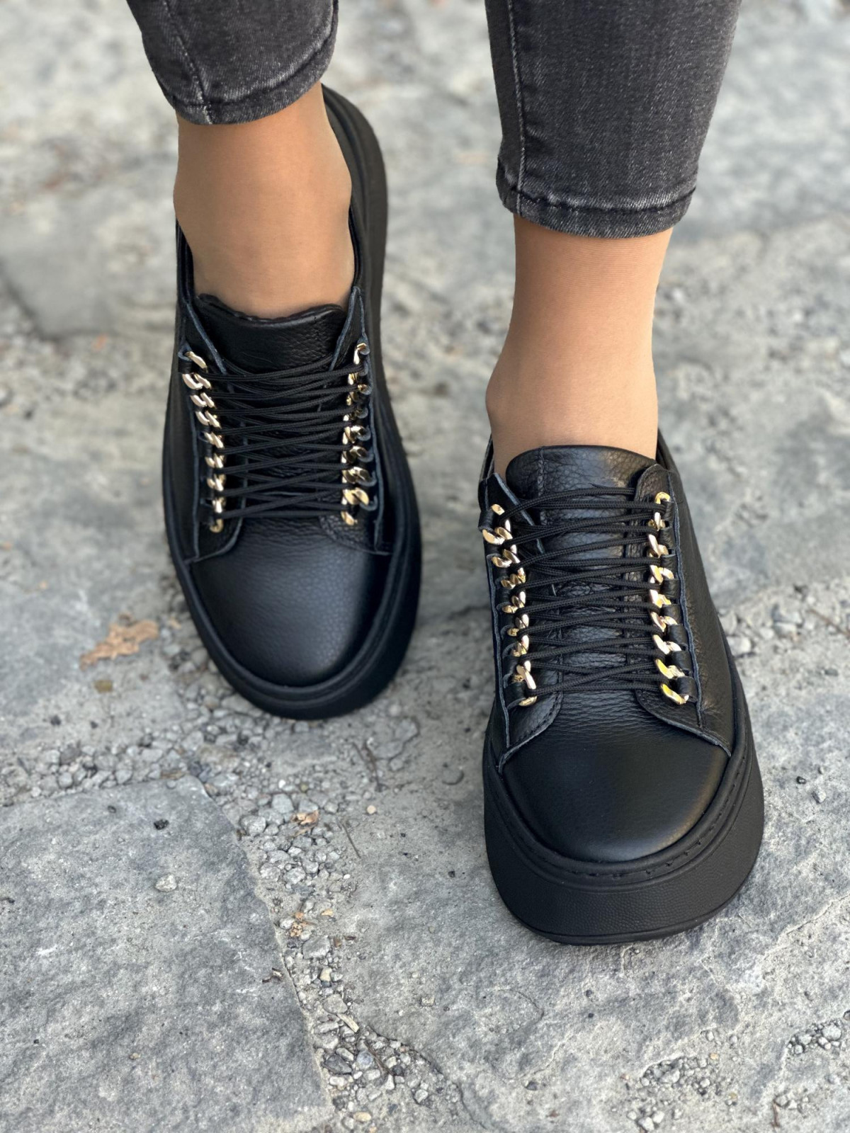 Sneakersy OLEKSY ze skóry Polskiej produkcji