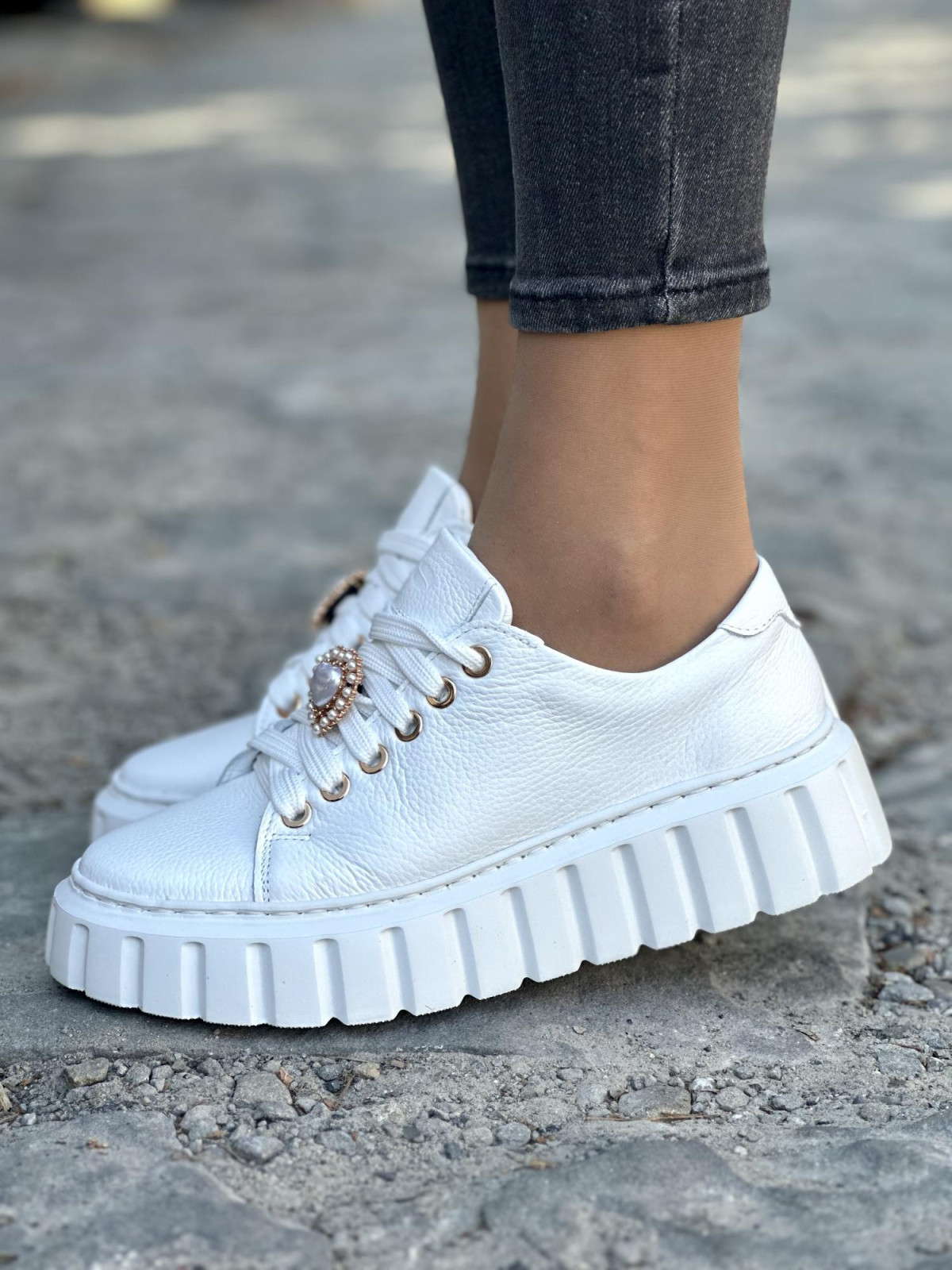 Eleganckie skórzane trampki OLEKSY Polskiej produkcji