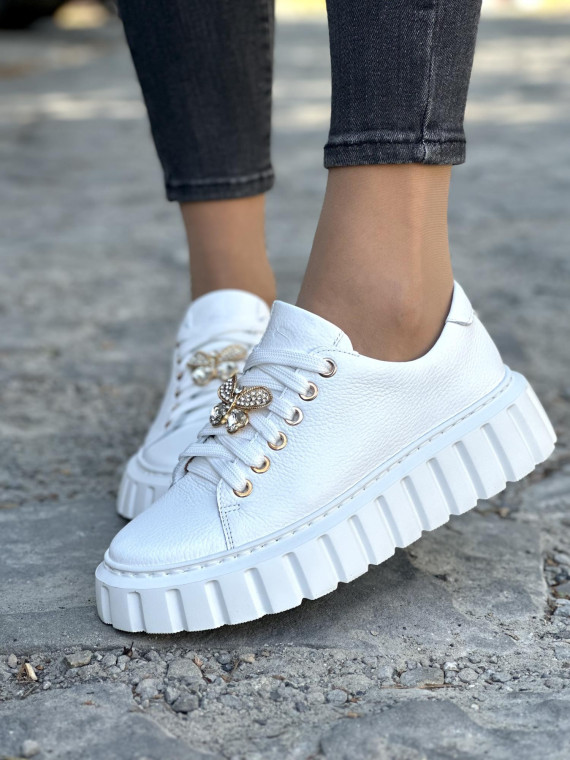 Wyjątkowe trampki OLEKSY ze skóry naturalnej Polskiej produkcji