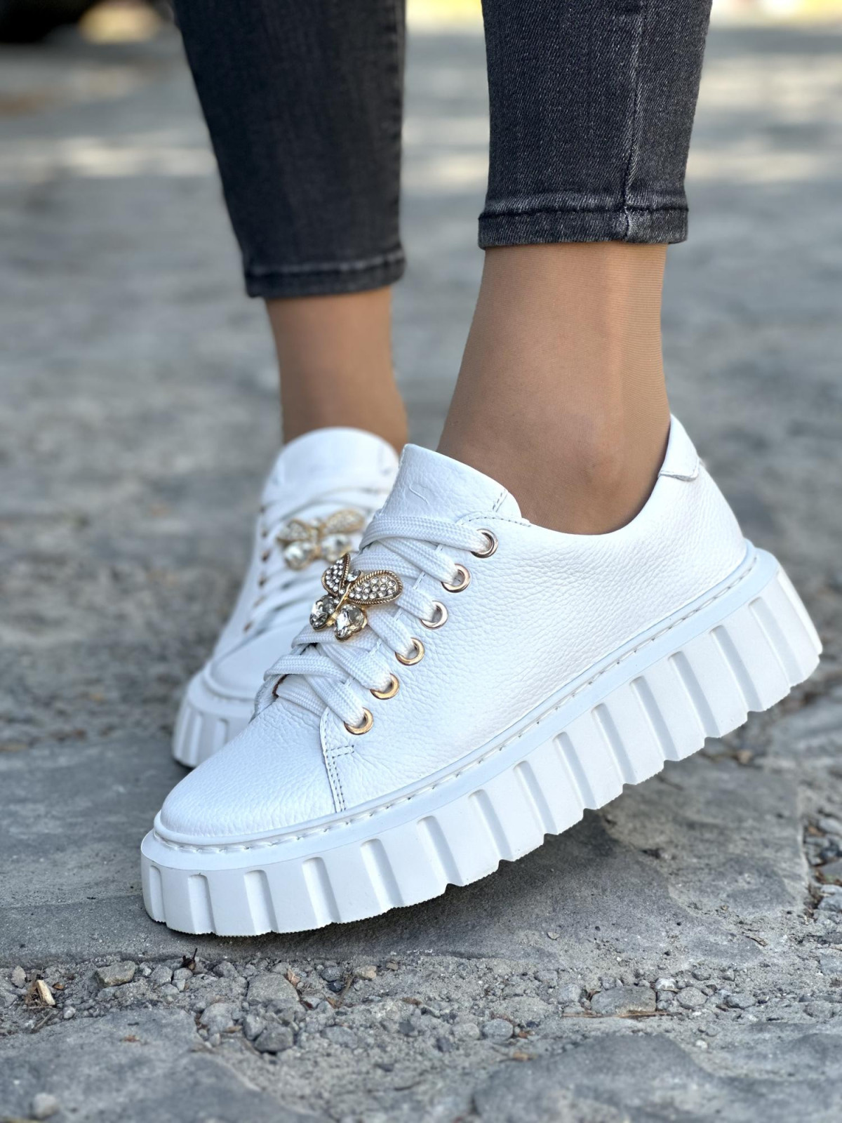 Wyjątkowe trampki OLEKSY ze skóry naturalnej Polskiej produkcji