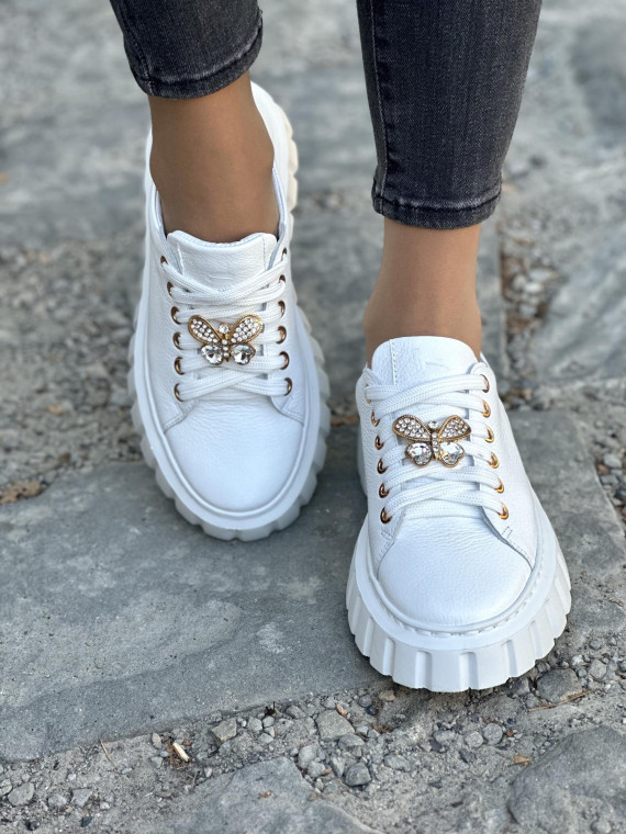 Wyjątkowe trampki OLEKSY ze skóry naturalnej Polskiej produkcji