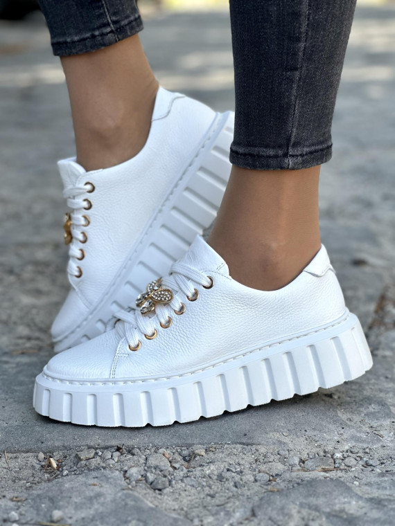 Wyjątkowe trampki OLEKSY ze skóry naturalnej Polskiej produkcji