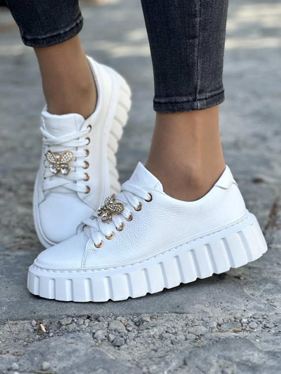 Wyjątkowe trampki OLEKSY ze skóry naturalnej Polskiej produkcji