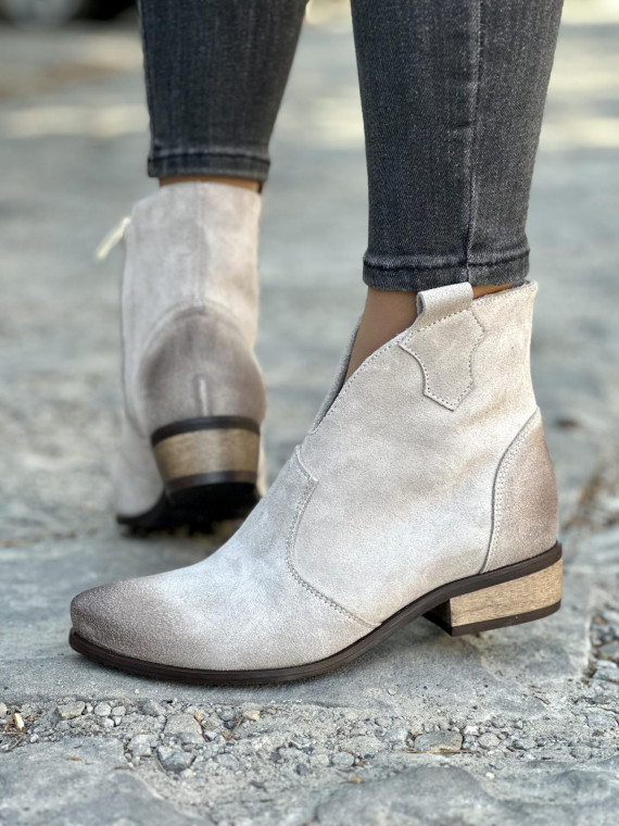 Botki damskie skórzane OLEKSY polskiej produkcji