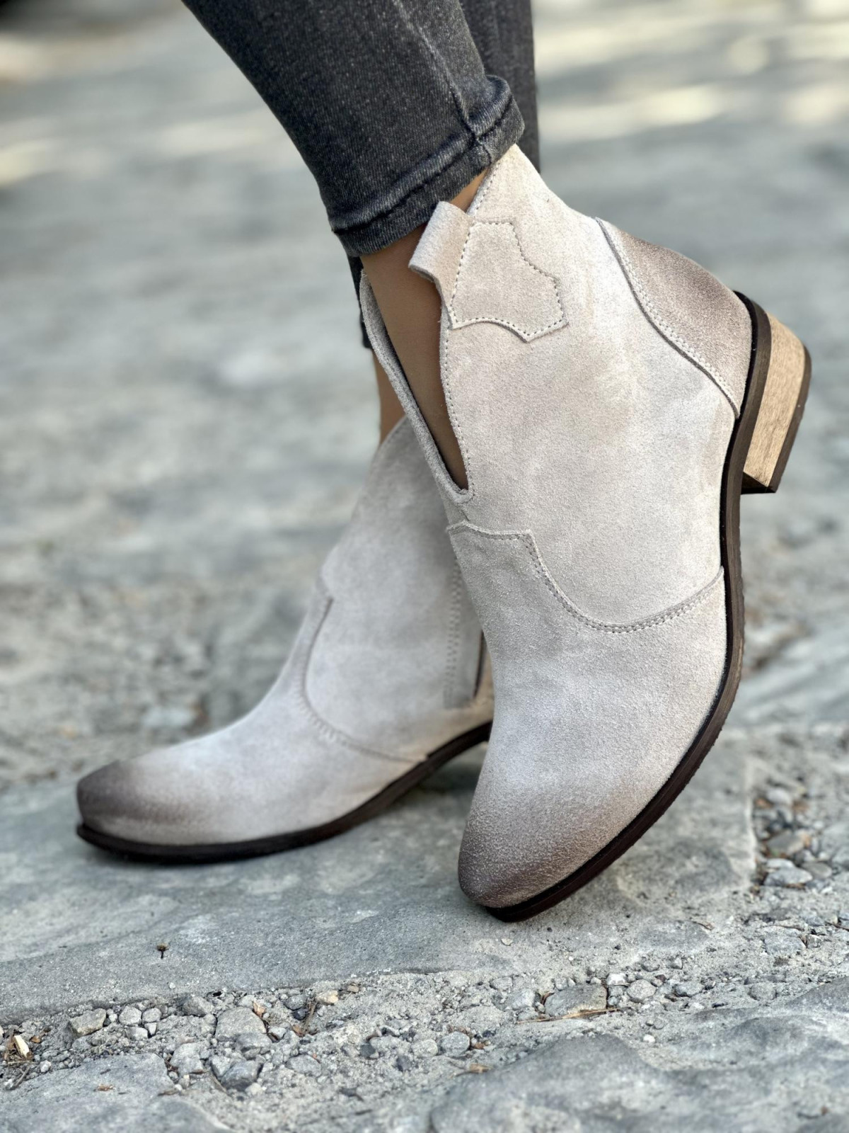 Botki damskie skórzane OLEKSY polskiej produkcji