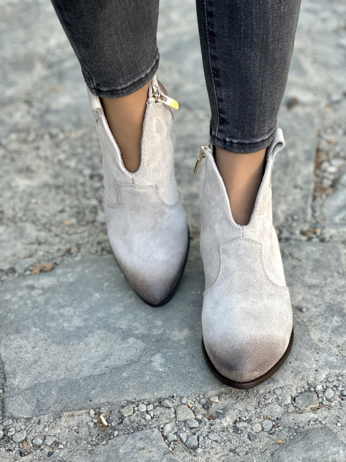 Botki damskie skórzane OLEKSY polskiej produkcji