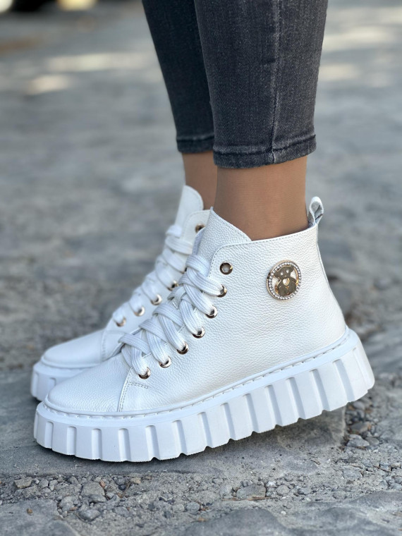 Trampki damskie skórzane OLEKSY polskiej produkcji