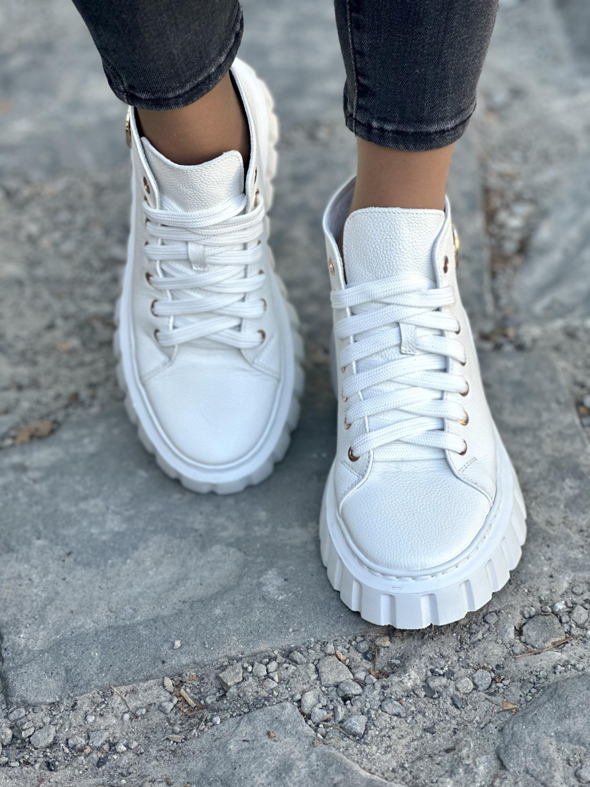 Trampki damskie skórzane OLEKSY polskiej produkcji