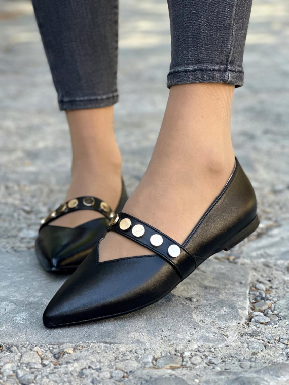 Baleriny skórzane OLEKSY Polskiej produkcji