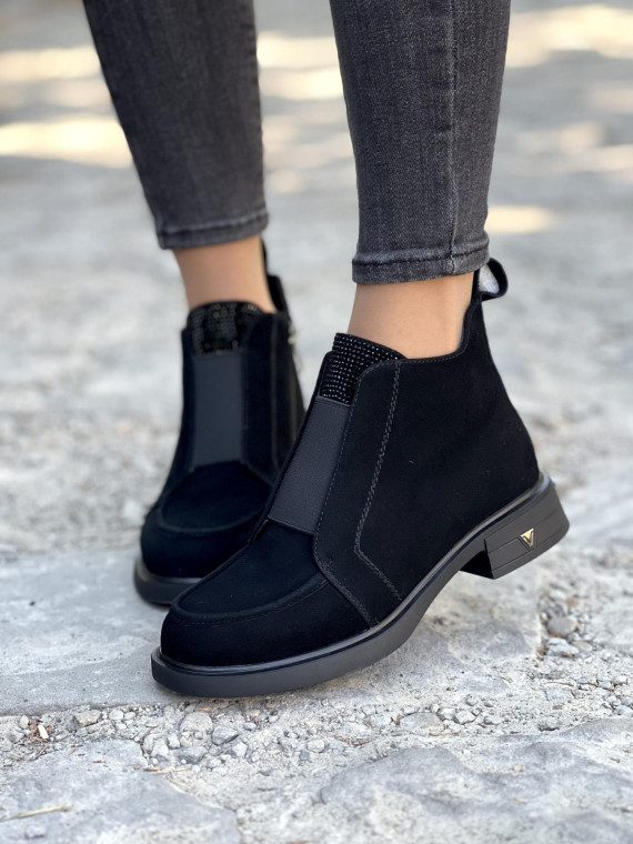 Unikalne botki ze skóry naturalnej