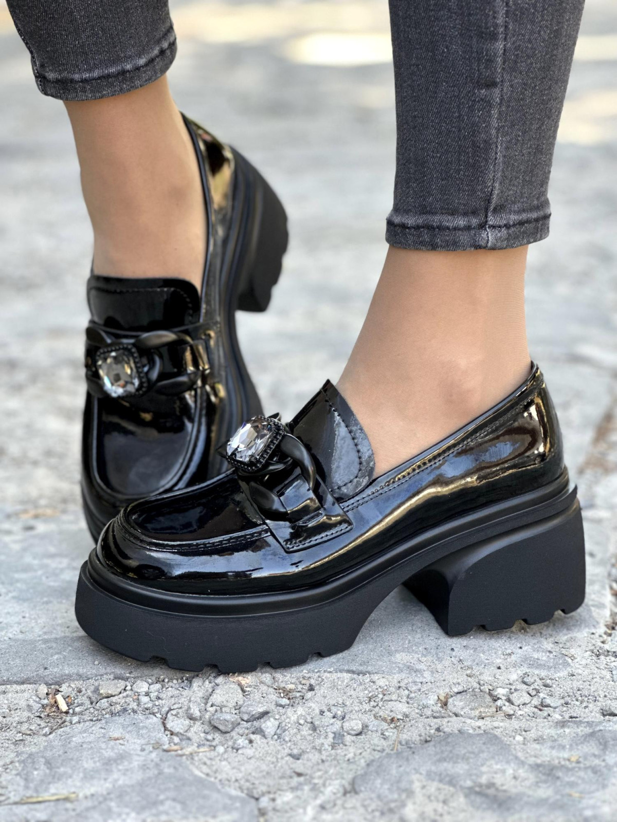 Eleganckie Mokasyny ze Skóry Naturalnej