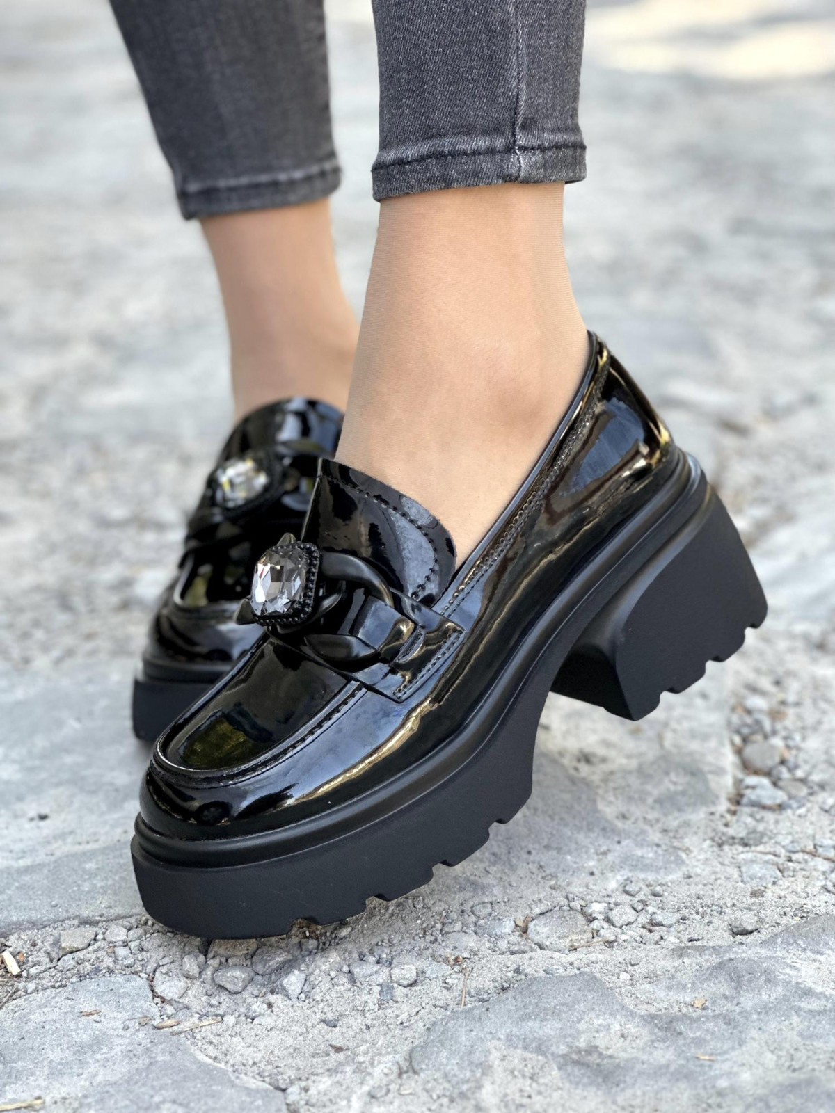 Eleganckie Mokasyny ze Skóry Naturalnej