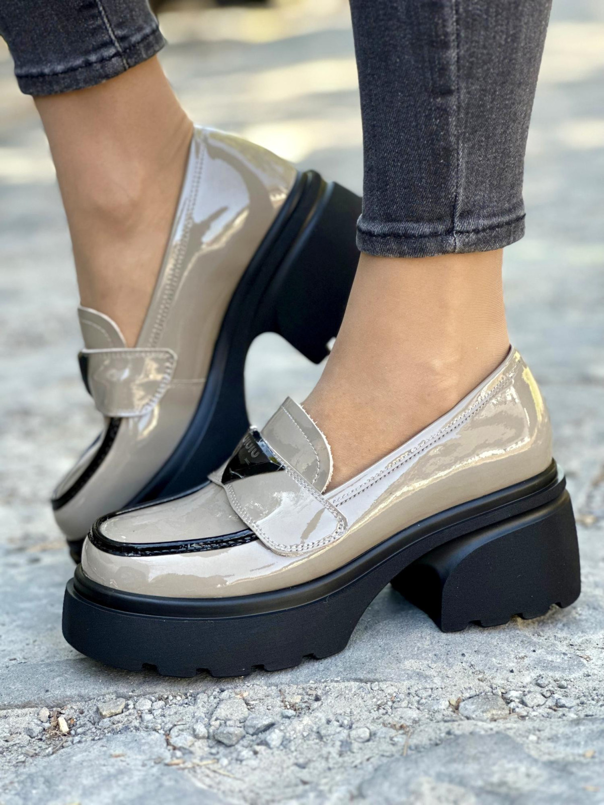 Eleganckie Mokasyny ze Skóry Naturalnej