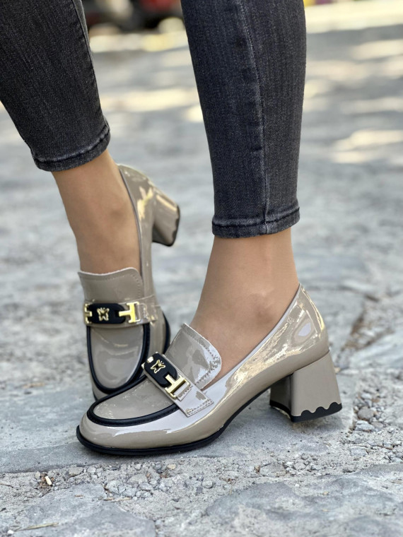 Eleganckie półbuty ze skóry naturalnej