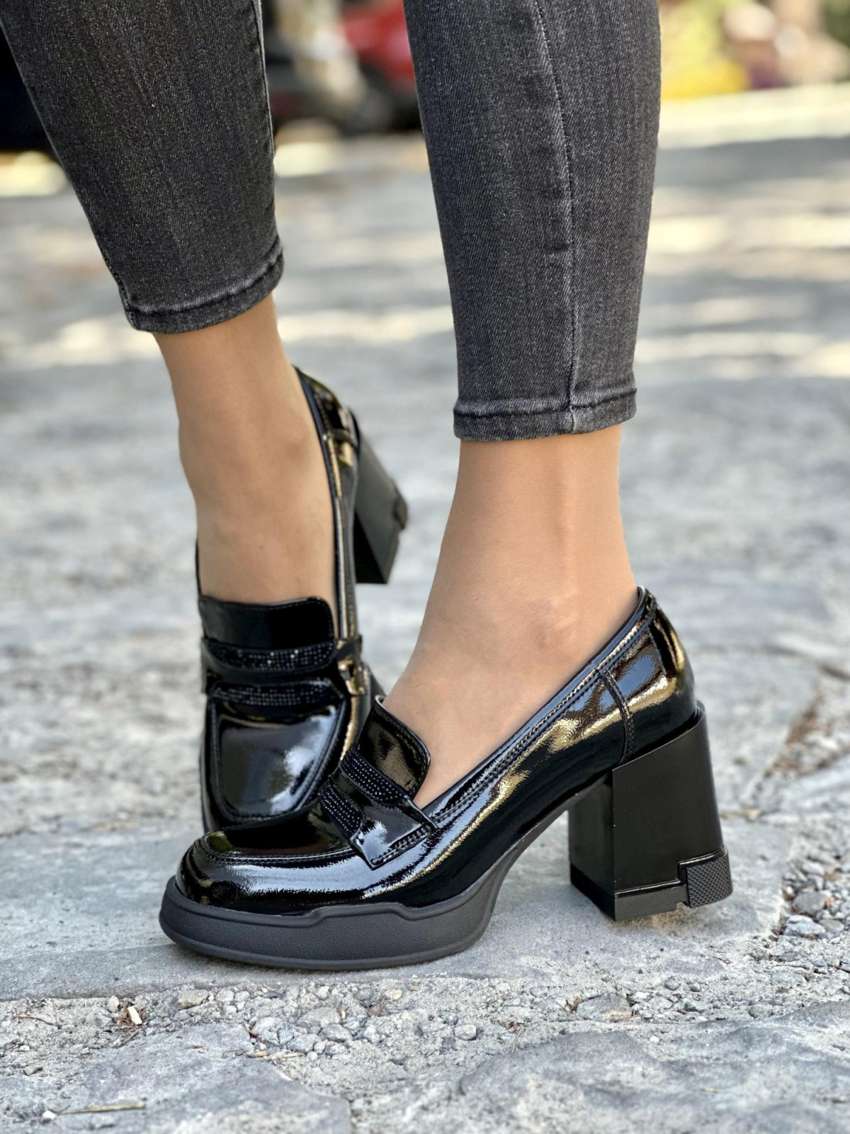 Eleganckie półbuty ze skóry naturalnej