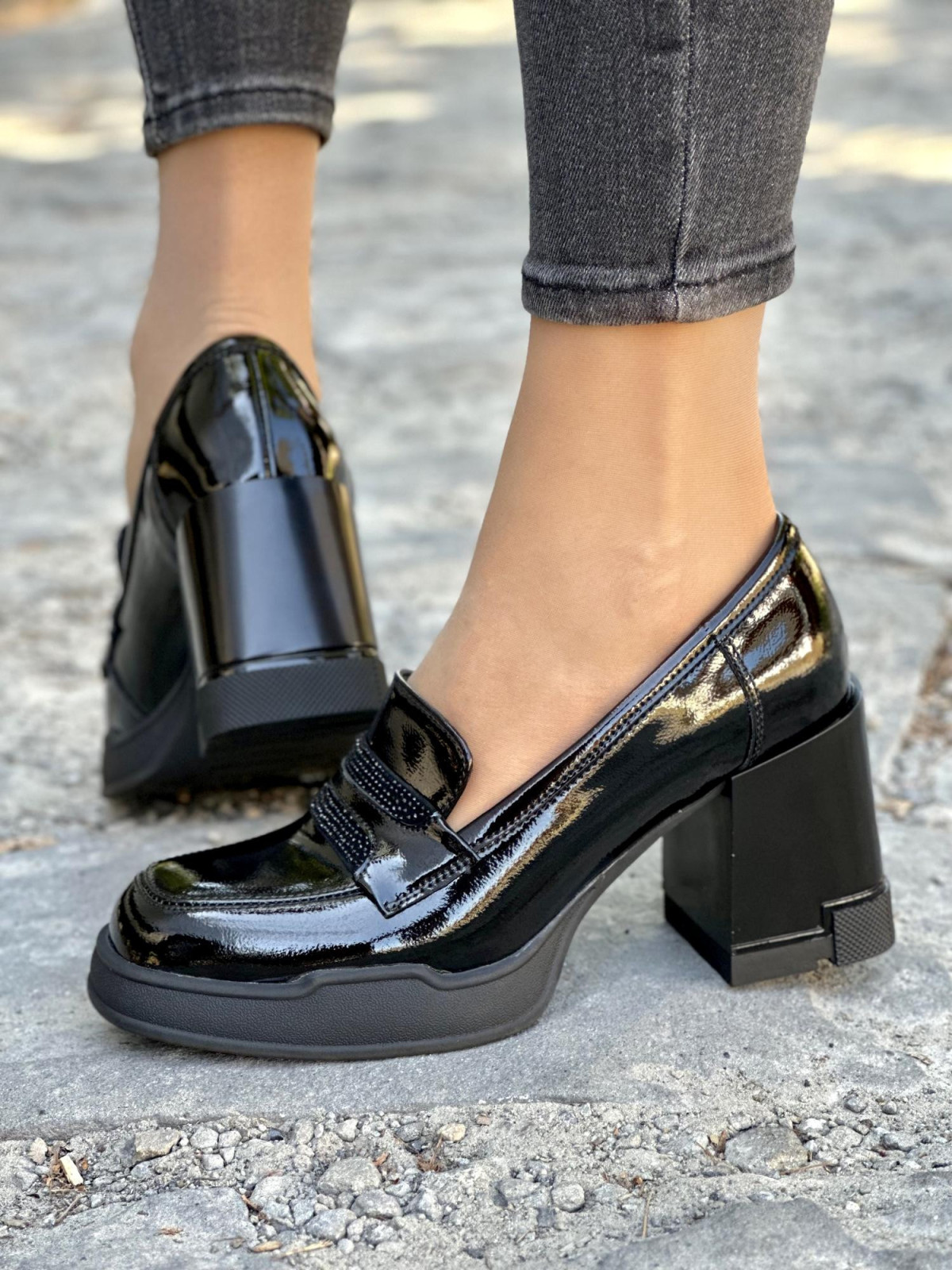 Eleganckie półbuty ze skóry naturalnej