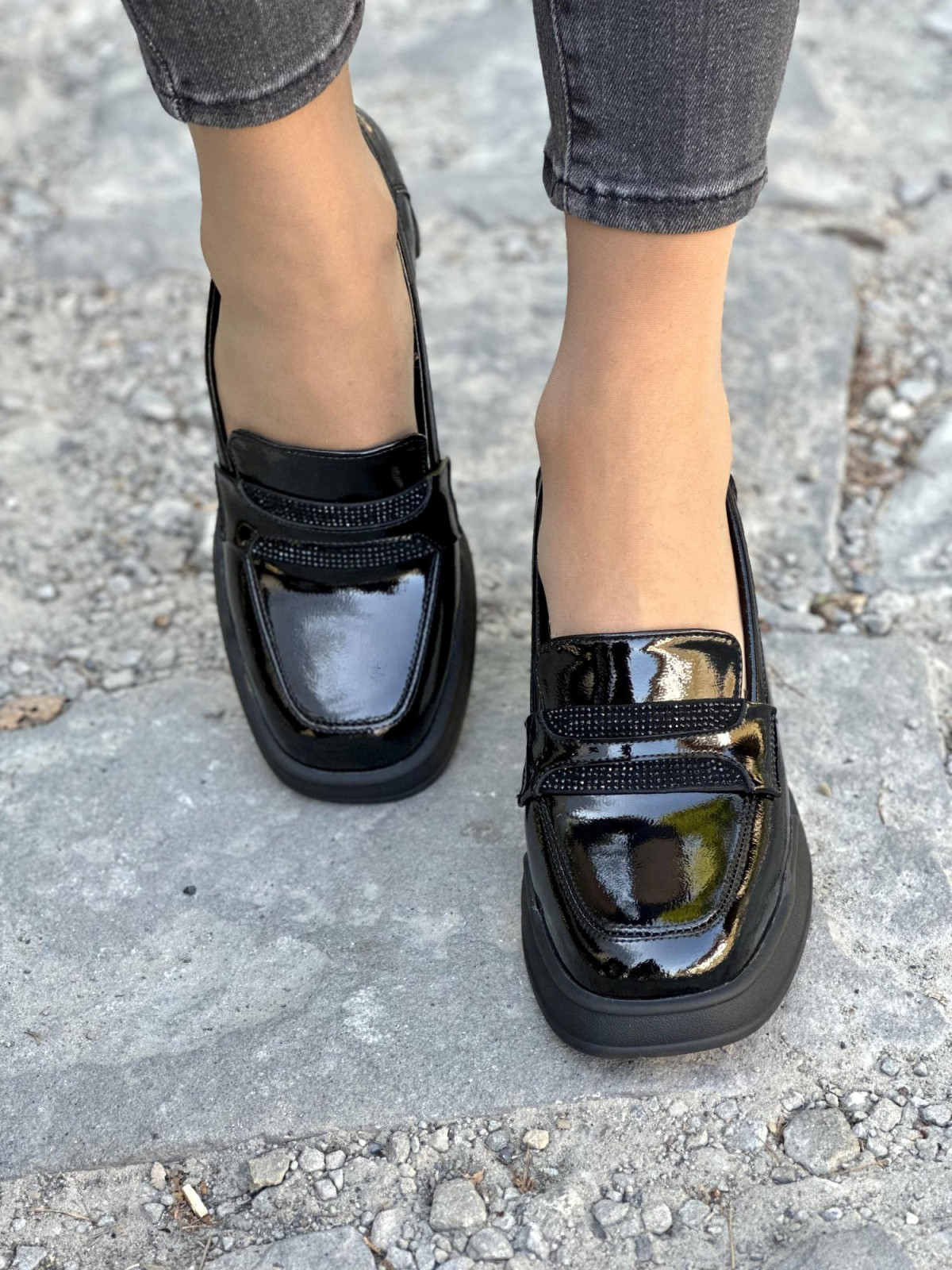 Eleganckie półbuty ze skóry naturalnej