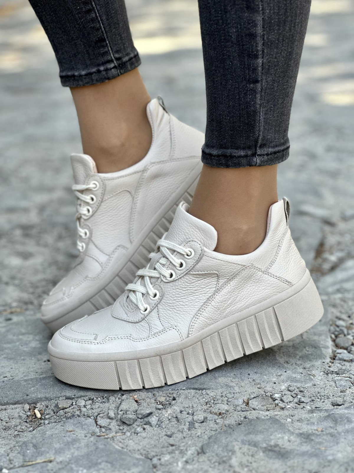 Wyjątkowe trampki OLEKSY ze skóry naturalnej Polskiej produkcji