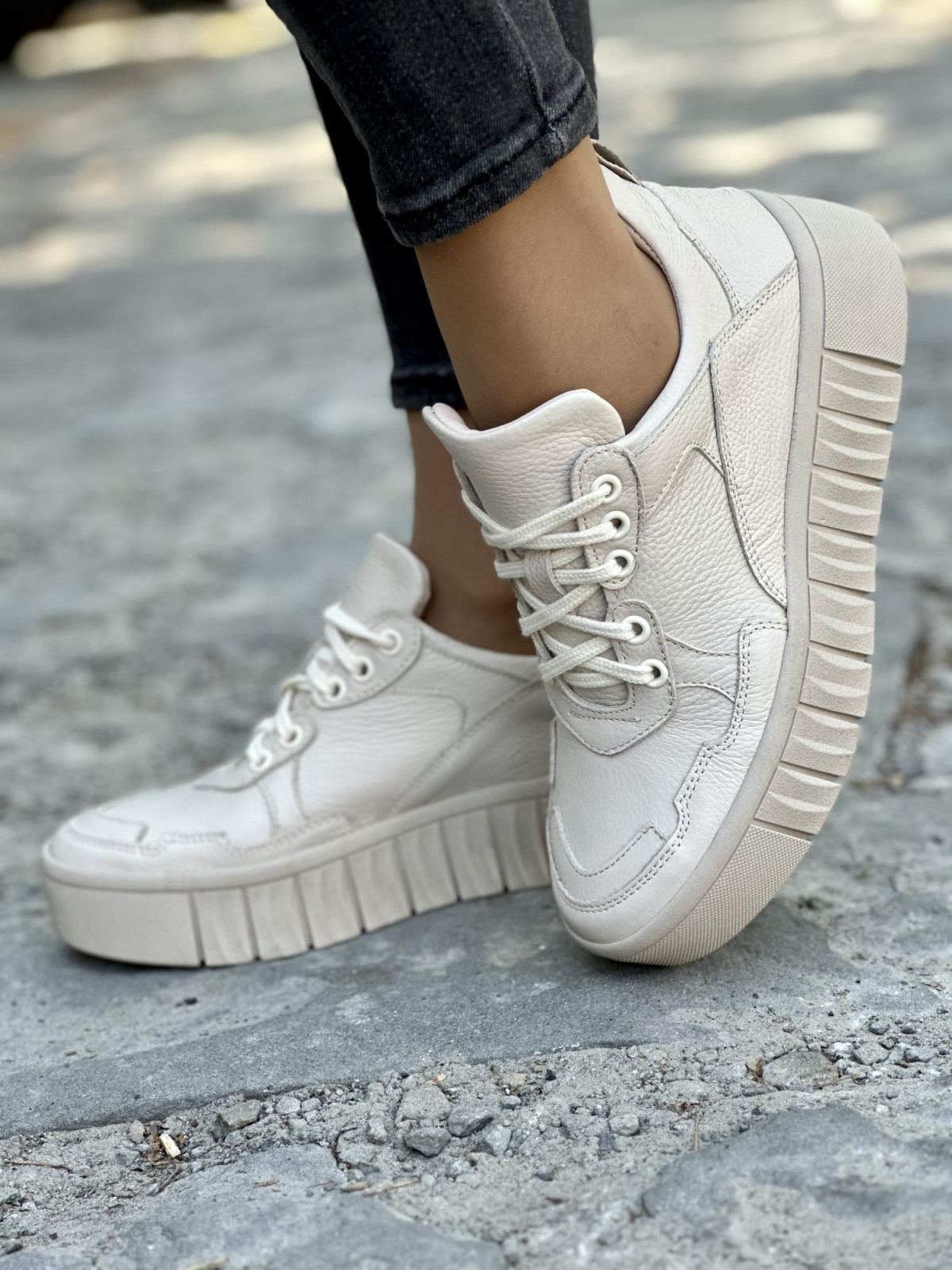 Wyjątkowe trampki OLEKSY ze skóry naturalnej Polskiej produkcji