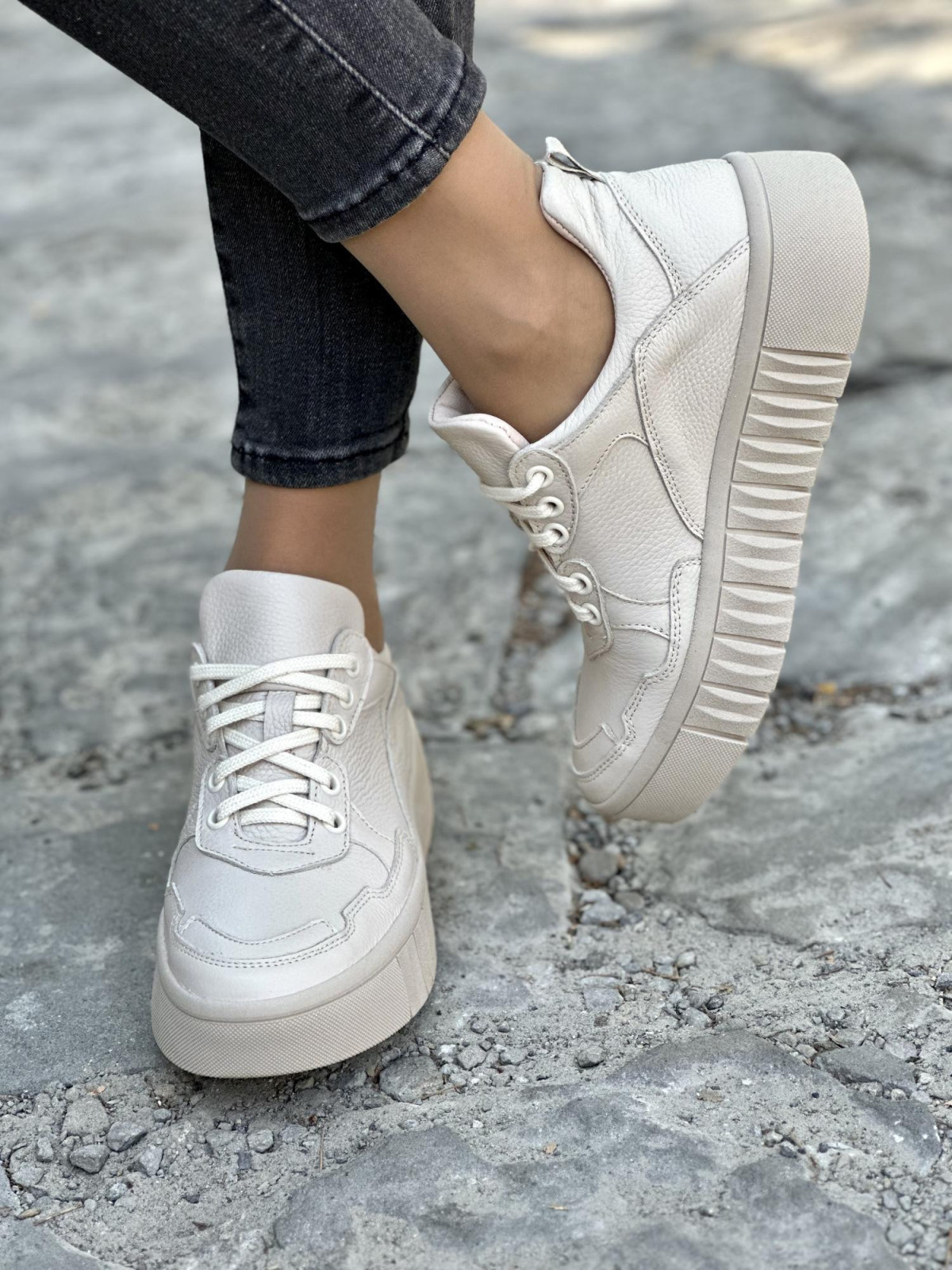 Wyjątkowe trampki OLEKSY ze skóry naturalnej Polskiej produkcji