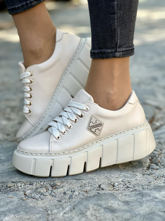 Wyjątkowe skórzane trampki OLEKSY Polskiej produkcji