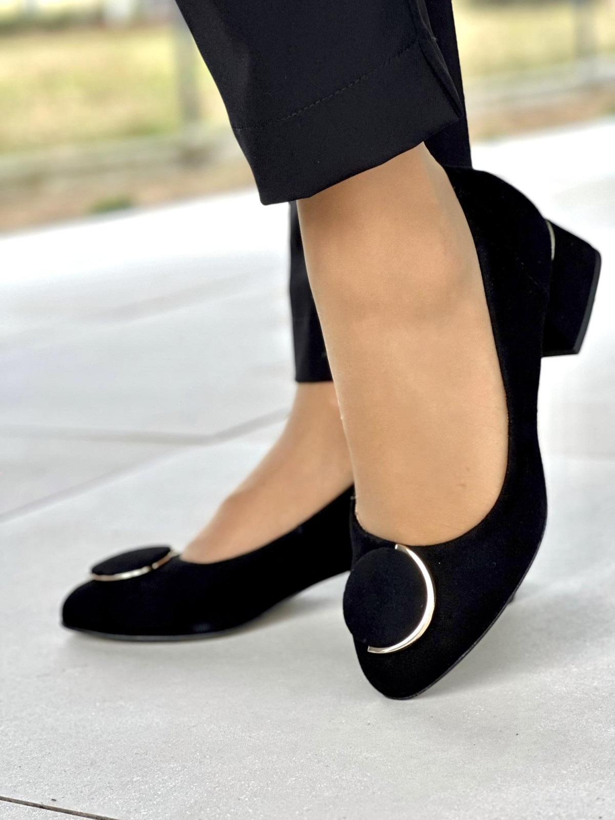 Eleganckie czółenka OLEKSY ze skóry Polskiej produkcji