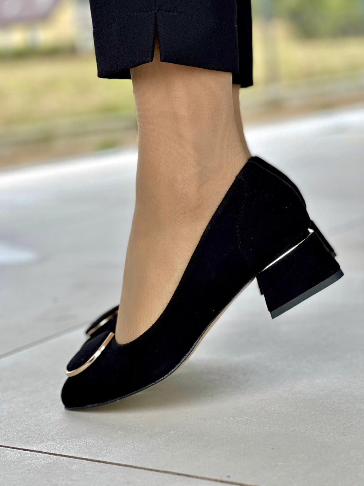 Eleganckie czółenka OLEKSY ze skóry Polskiej produkcji