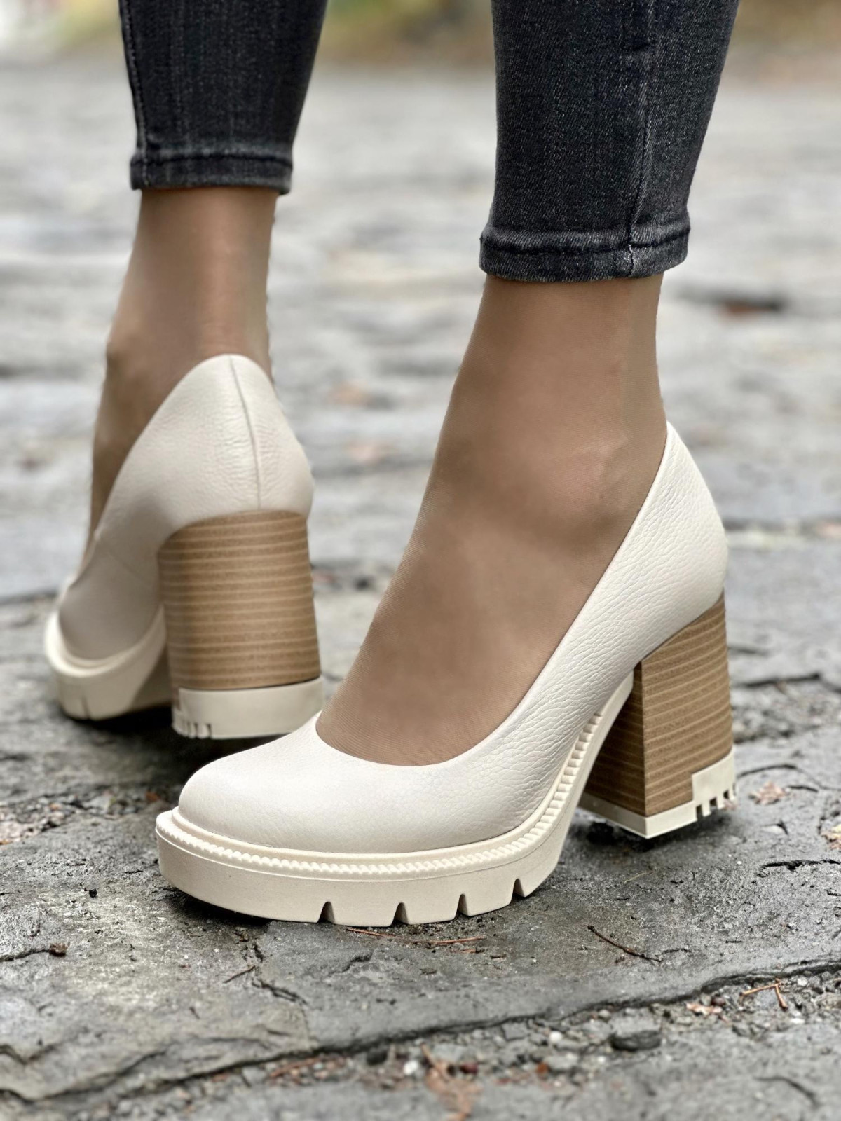 Eleganckie czółenka OLEKSY ze skóry Polskiej produkcji