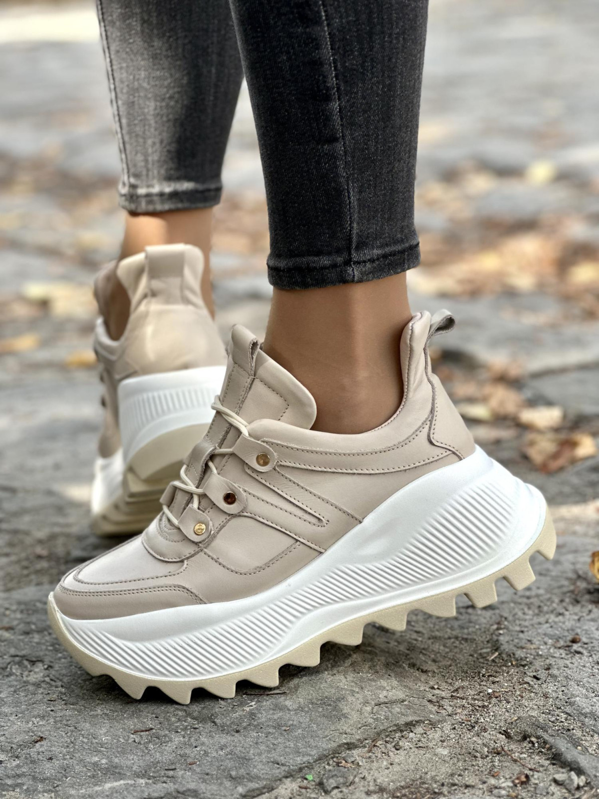 Sneakersy skórzane OLEKSY Polskiej produkcji