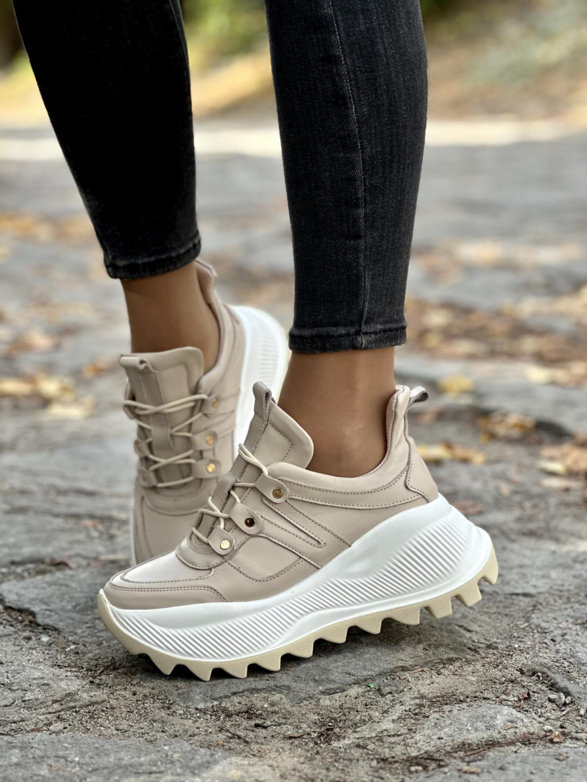 Sneakersy skórzane OLEKSY Polskiej produkcji