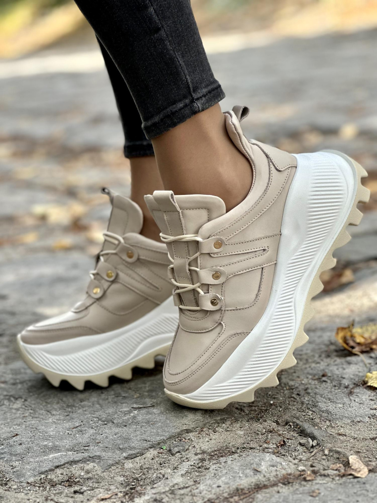 Sneakersy skórzane OLEKSY Polskiej produkcji