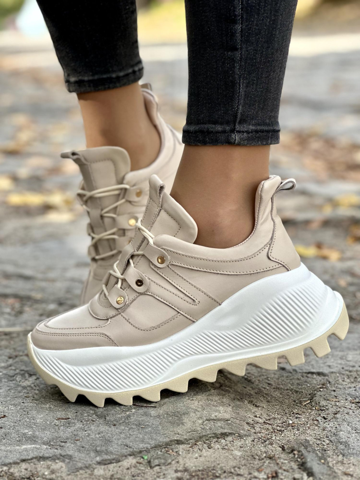 Sneakersy skórzane OLEKSY Polskiej produkcji