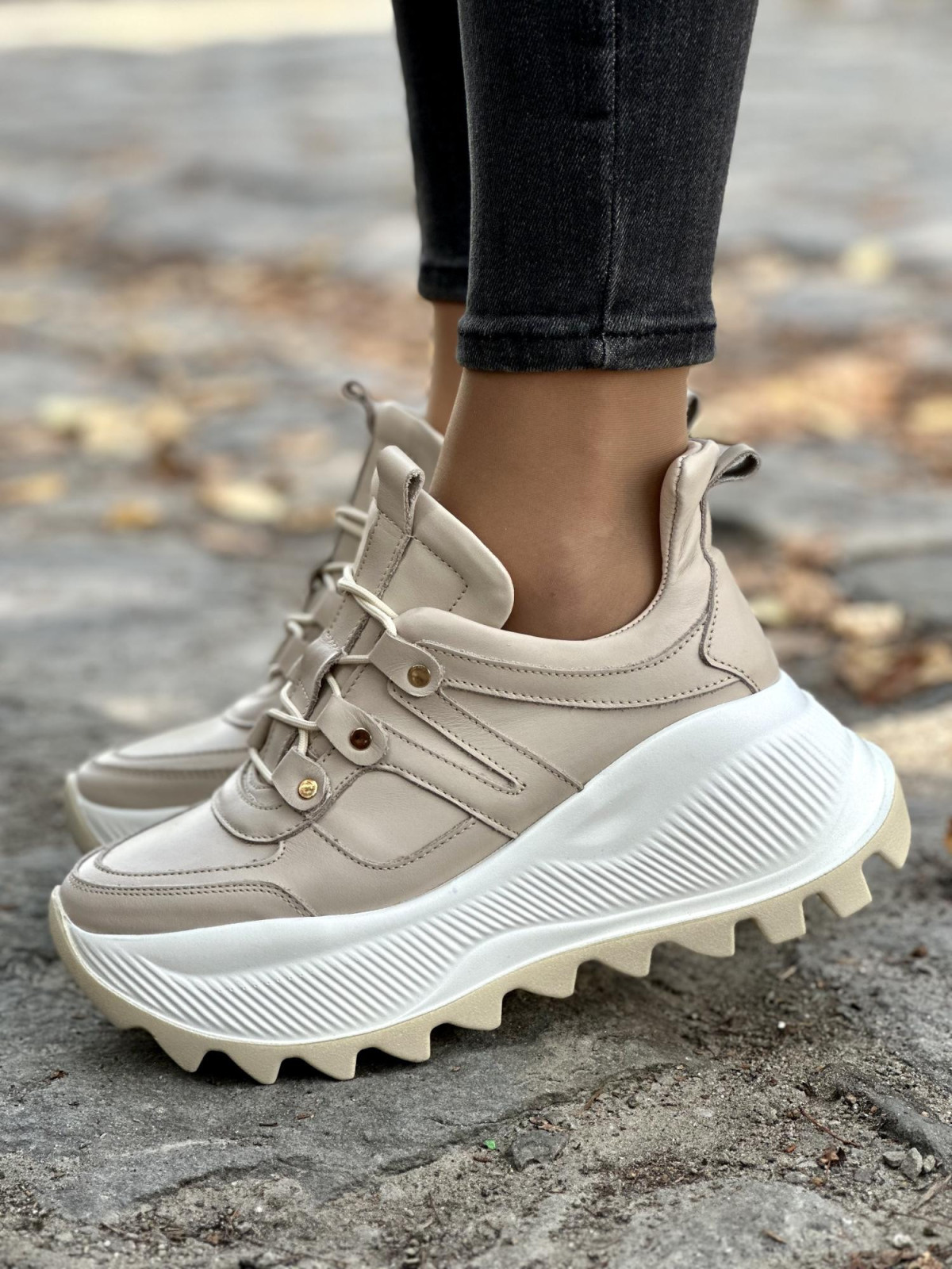 Sneakersy skórzane OLEKSY Polskiej produkcji