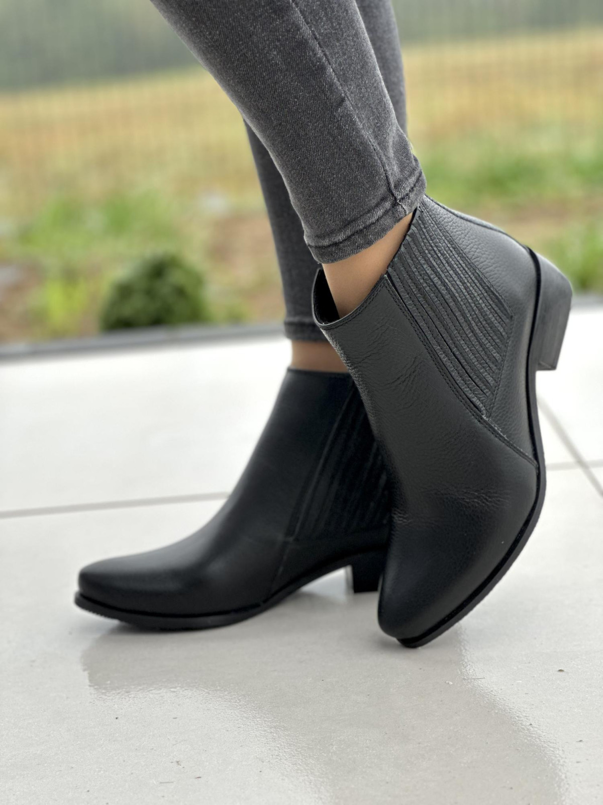 Stylowe kowbojki OLEKSY ze skóry Polskiej produkcji