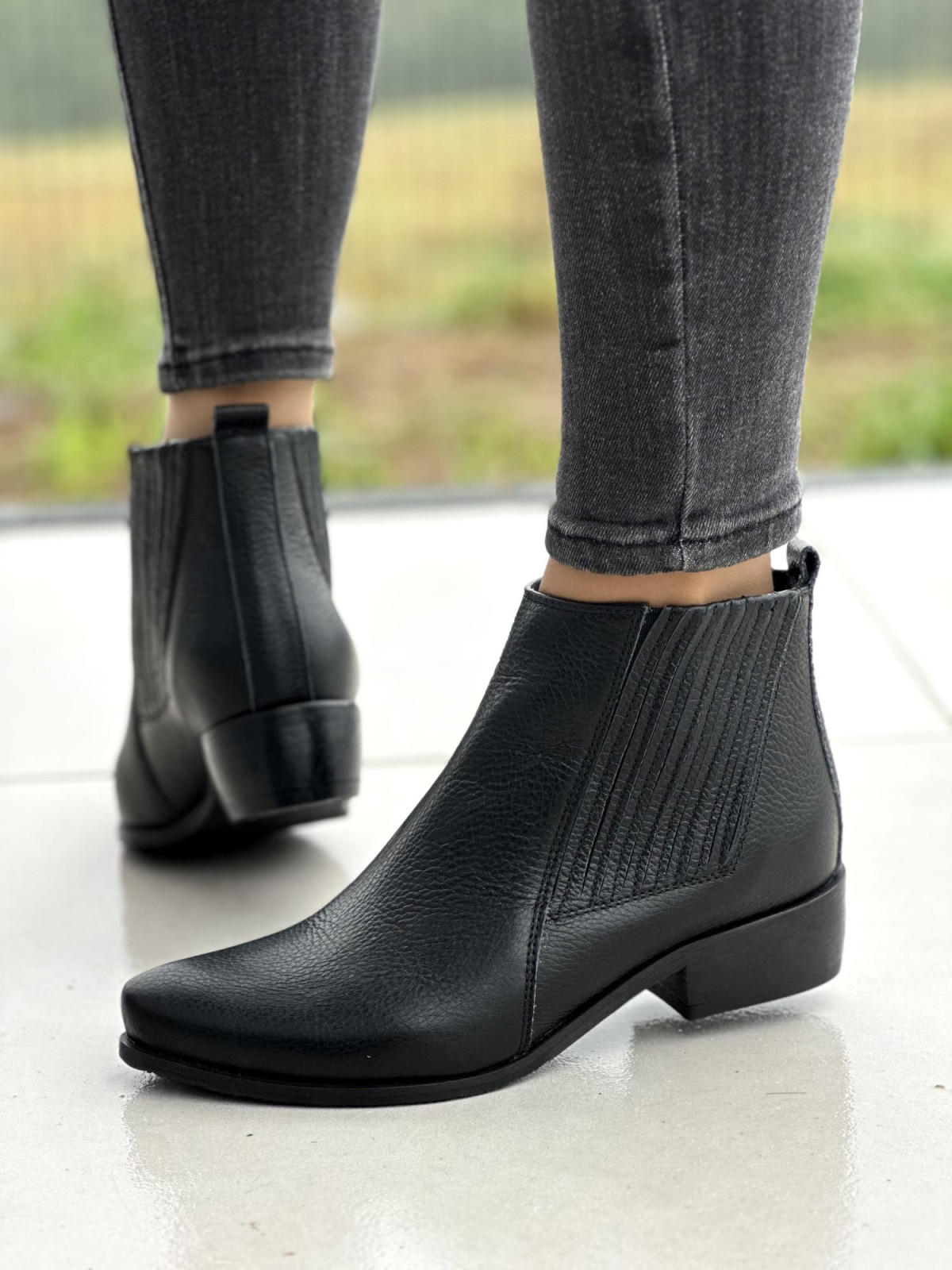 Stylowe kowbojki OLEKSY ze skóry Polskiej produkcji