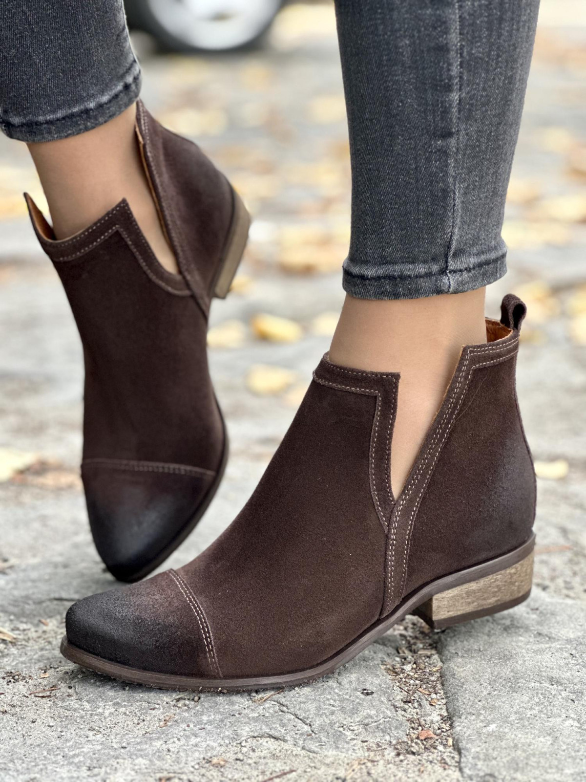 Botki skórzane OLEKSY Polskiej produkcji