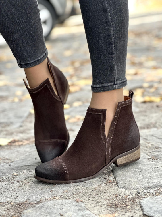 Botki skórzane OLEKSY Polskiej produkcji