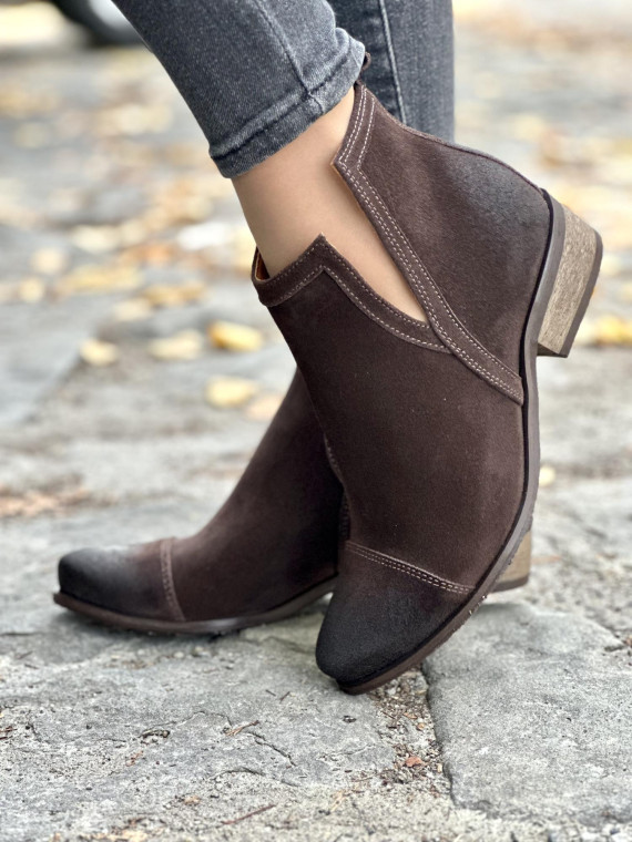 Botki skórzane OLEKSY Polskiej produkcji