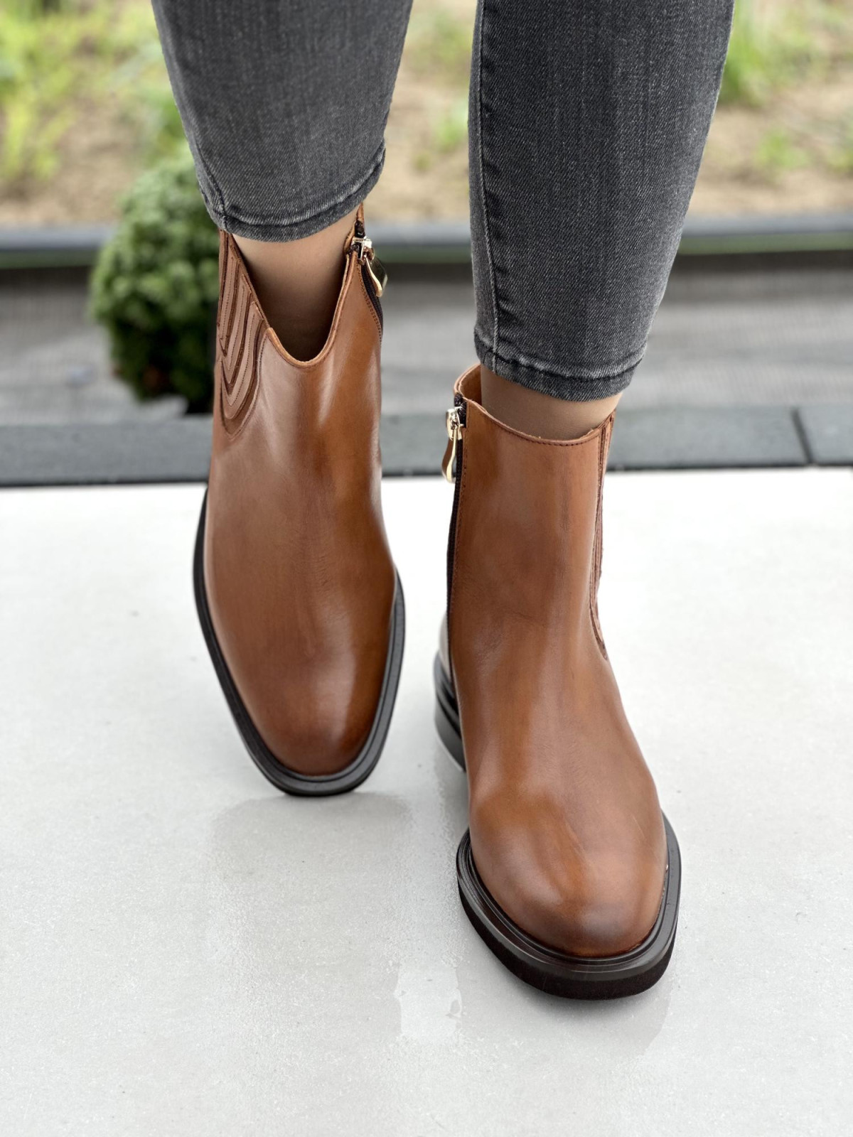 Wyjątkowe botki OLEKSY Polskiej produkcji ze skóry naturalnej